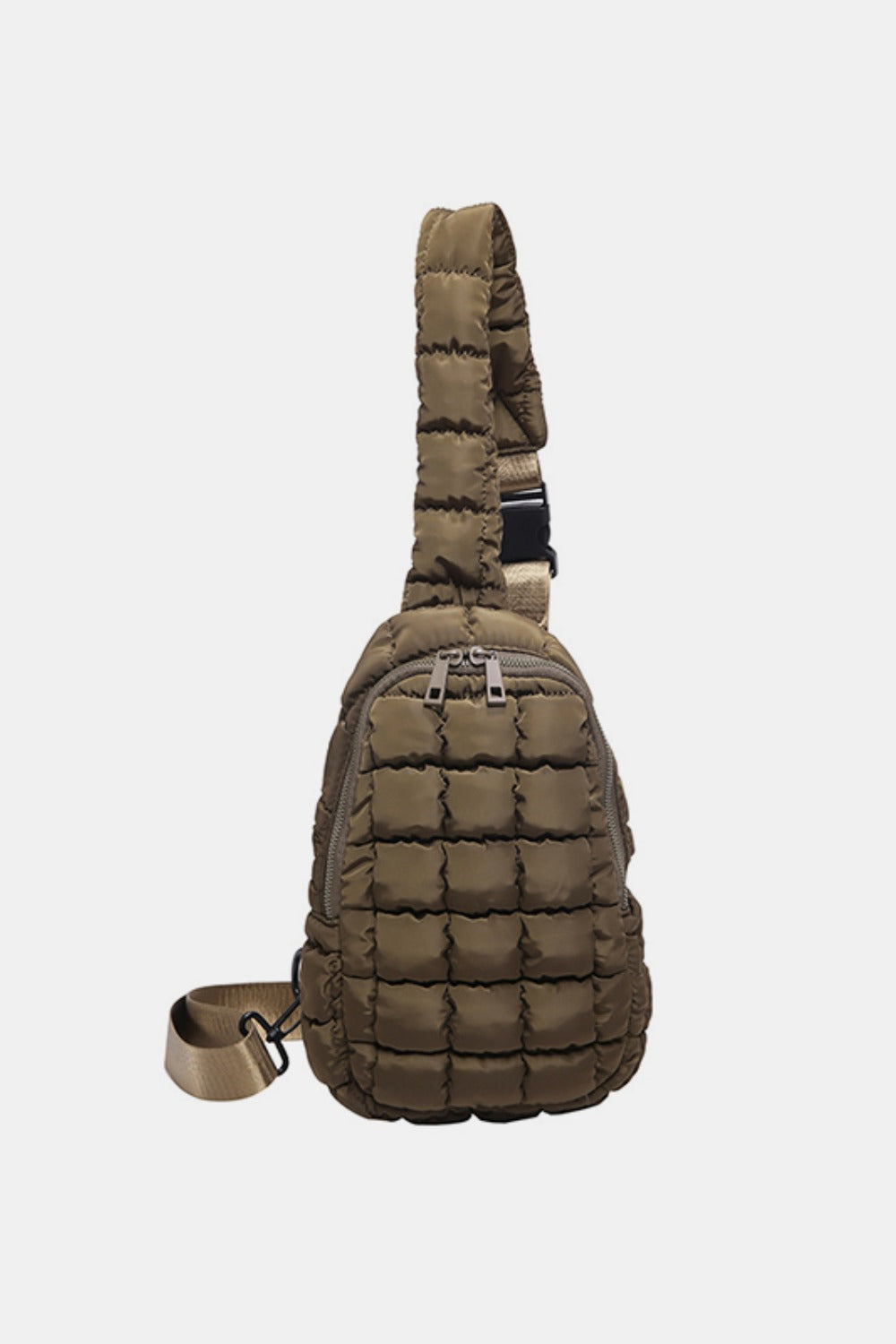 Quilted Nylon Crossbody  Bag